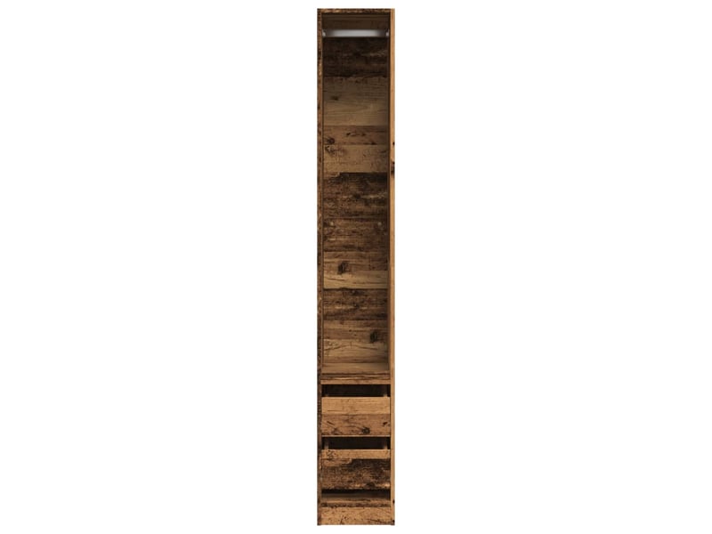  Garde-robe, armoire de rangement vieux bois 30x50x200 cm bois d'ingénierie shl26922  - Conforama D