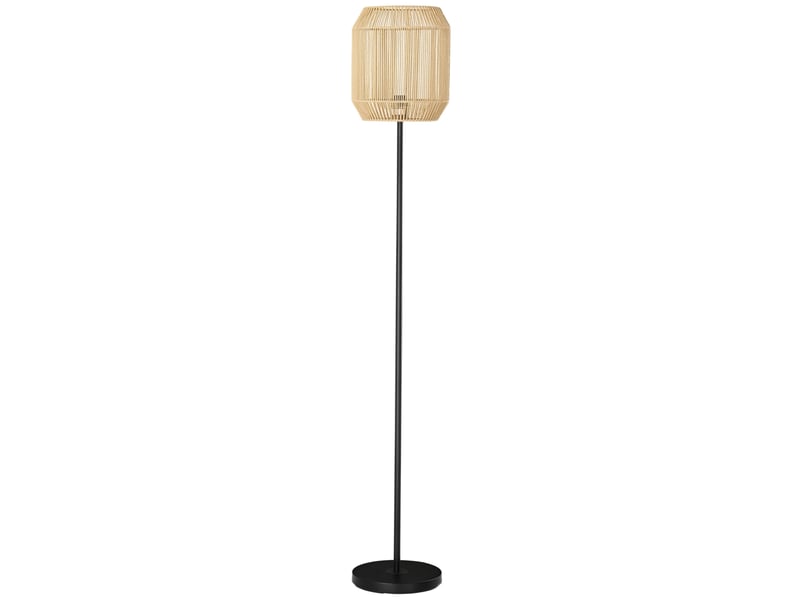  Lampadaire sur pied salon abat-jour en corde de papier  26 x 164h cm - design naturel base e27 max. 40w  - Conforama B