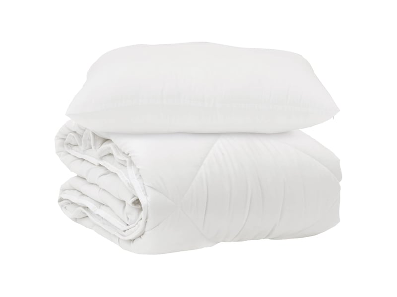  Couette avec oreiller 2 pièces - duvet blanc microfibre  - Conforama A