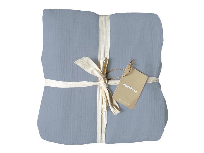  Parure de lit unie en coton taies carrées, gaze de coton 200x200+2x65x65cm  - Conforama B