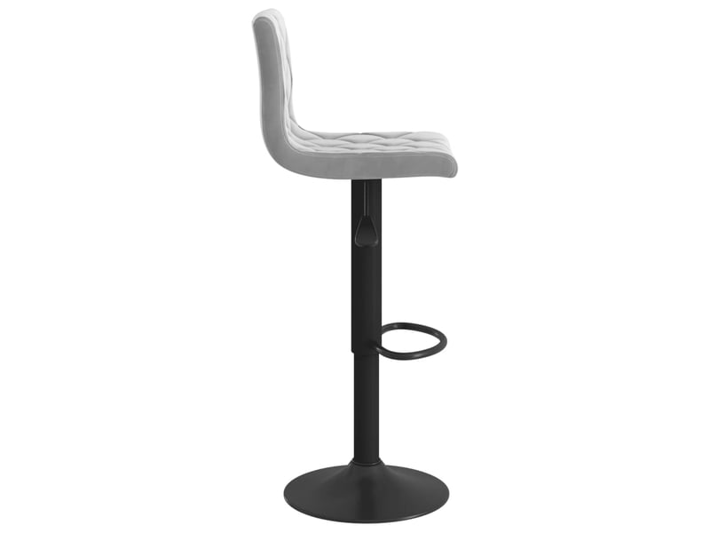  Lot de 2 tabouret de bar, chaise de bar gris clair velours shl15280  - Conforama E