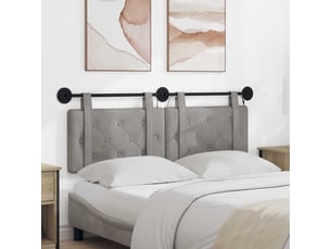 Tete de lit A poser largeur 150 cm <strong></strong> <strong></strong> argenté