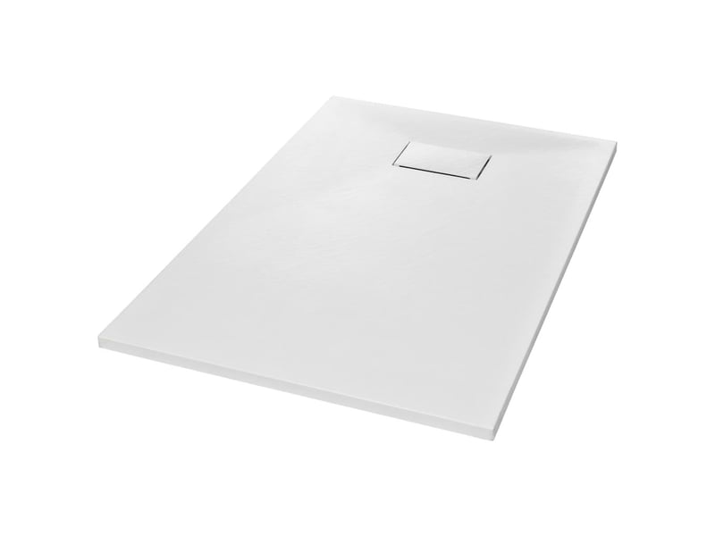  Bac de douche receveur de douche rectangulaire salle de bain maison intérieur trou de drain standard de 9 cm smc 120 x 70 cm blanc 02_0003446  - Conforama A