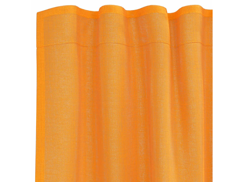  Lot de 2 rideaux en voile, voilages à œillets orange cf44279  - Conforama E