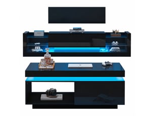 Buffet 4 porte(s) 1 tiroir(s) - 181 cm coloris noir