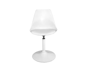 Lot de 2 chaises pivotantes salle à manger nosa blanc