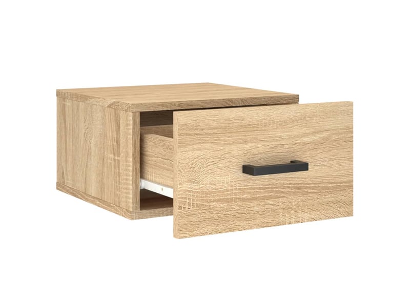  Table de chevet - cabinet de chevet - table de nuit murale chêne sonoma 35x35x20 cm  - Conforama E