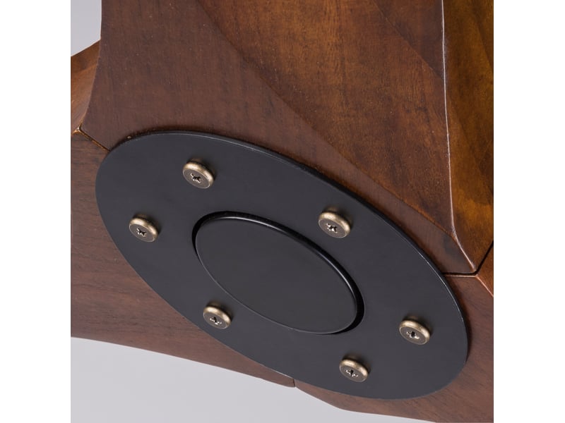  Grand ventilateur de plafond en bois 152 cm sans lumière, design mid-century pour terrasse, salon, garage et pavillon  - Conforama D