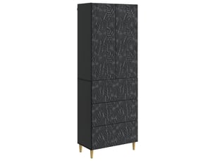 Armoire <strong></strong> <strong></strong> coloris noir largeur 66 cm