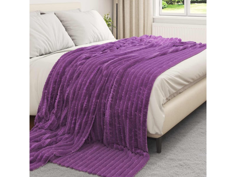  Couverture jetée de canapé 6 pcs pourpre 240x220 cm 8.76 kg polaire  - Conforama C