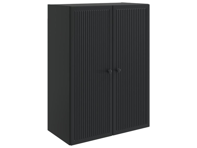 Armoire murale salon, meuble de rangement noir 66 x 34,5 x 90 cm bois d'ingénierie shl6662  - Conforama A