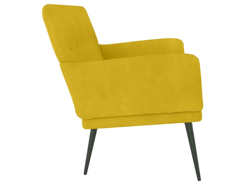  Banc chambre, banc de lit jaune 108x79x79 cm velours shl46650  - Conforama D