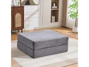 Pouf / repose pied <strong>BLOSSOM</strong> <strong>HFSN-1227DG</strong> gris