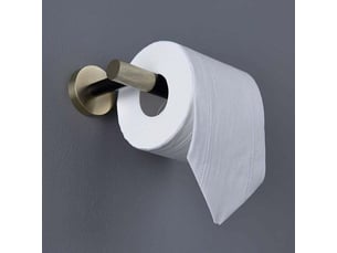 Enowelir porte rouleau toilette en acier inoxydable montage mural support papier toilette durable finition or brossé et noir mat