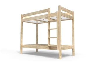 Lit 2 places 80x200 cm ABC MEUBLES SUPABCDR82-B coloris naturel