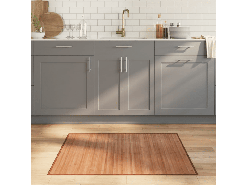  Tapis rectangulaire naturel 80x100 cm bambou - comfortxl 376901 - Conforama B