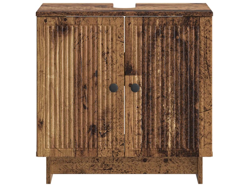  Meuble sous lavabo de salle de bain ede bois ancien cf64869  - Conforama D