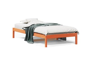 Lit simple 80x200 cm    coloris marron