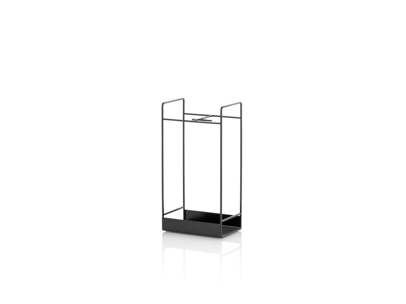 Porte-parapluies en métal mat design moderne masu - noir  - Conforama C