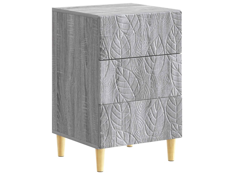 Table de chevet - cabinet de chevet - table de nuit sonoma gris 43 x 39,5 x 66,5 cm - Conforama A