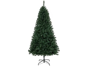 Sapin de noël artificiel 200 cm avec 1 000 branches, base pliable, conception en sections, montage facile (vert)