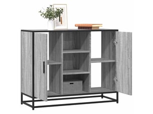 Buffet - bahut - meuble de rangement sonoma gris 92x35x76 cm bois d'ingénierie