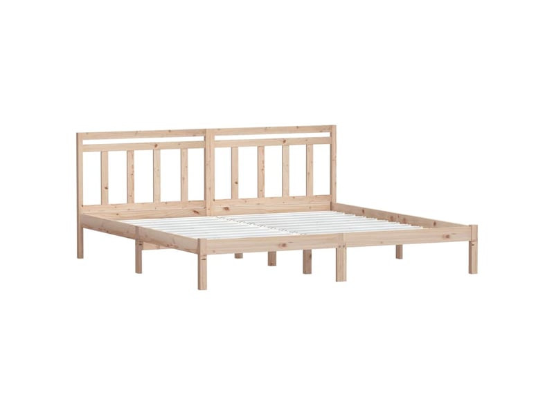  Lit double- lit adulte -  cadre de lit sans matelas bois massif 160x200 cm  - Conforama B