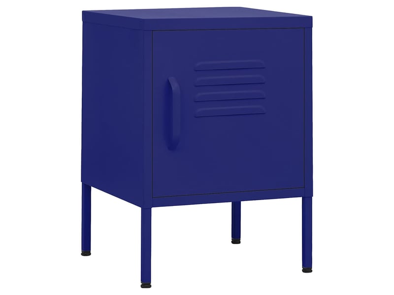  Table de chevet - cabinet de chevet - table de nuit bleu marine 35x35x51 cm acier  - Conforama A