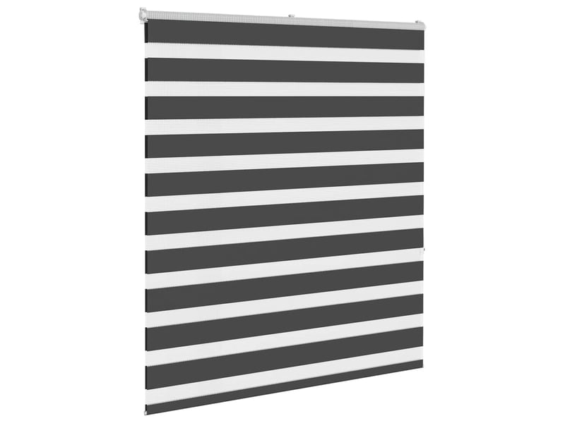  Store zèbre, store de fenêtre noir 135x150 cm largeur du tissu 130,9 cm polyester cf48878  - Conforama C
