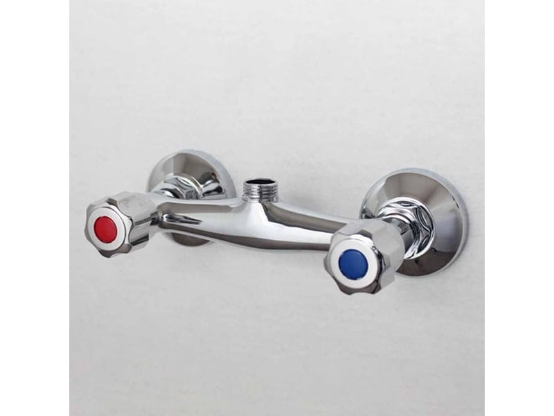  Mitigeur thermostatique mural double sortie pour salle de bain, en laiton chromé XLH-ZLS-013692ZLS - Conforama D