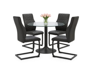 Ensemble table rond(e)  4 chaise(s)  STILVORA  