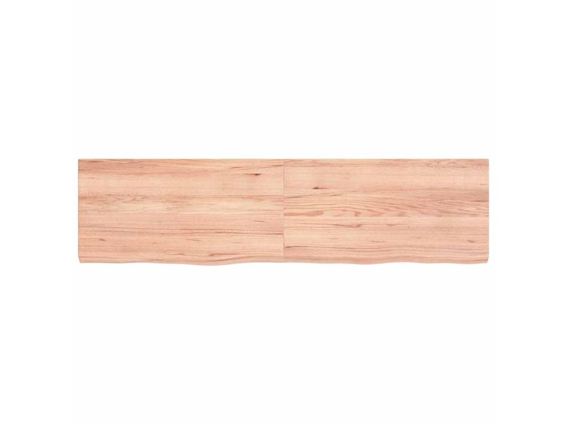 Comptoir de salle de bain, plan de travail marron 120x30x(2-4) cm bois traité cf65785 - Conforama D