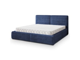 Lit coffre 200x200 cm MASSENO coloris bleu