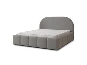Lit coffre 180x200 cm MASSENO   coloris gris