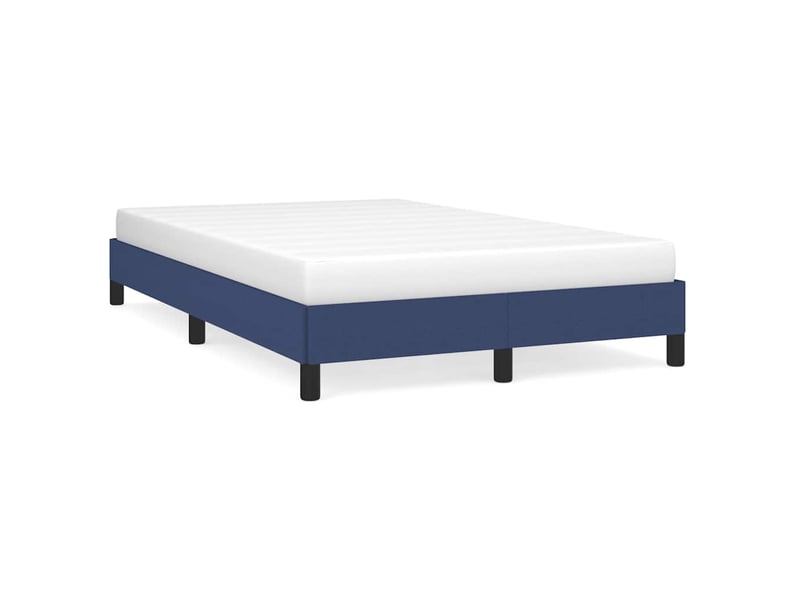  Lit double- lit adulte -  cadre de lit sans matelas bleu 120x190 cm tissu  - Conforama A