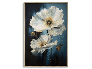 Tableau sur toile bluey avec cadre, 42x62 cm
