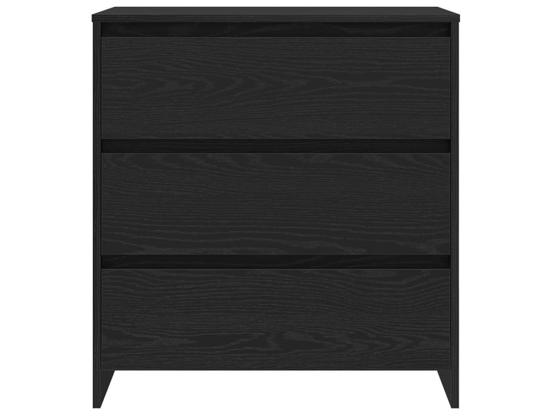  Buffet - bahut - meuble de rangement 3 pc noir 70 x 41 x 75 cm bois d'ingénierie  - Conforama D