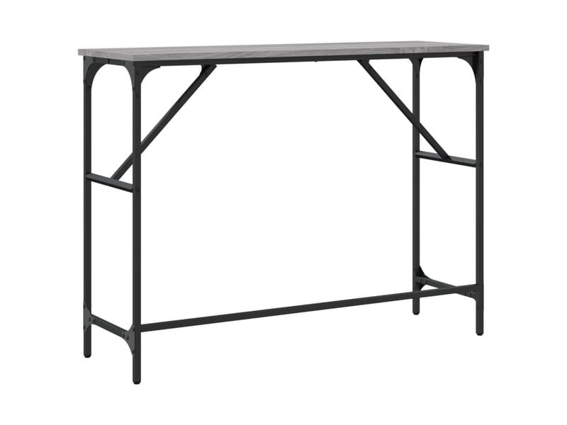  Table de chevet - table console sonoma gris 100x32x75 cm bois d'ingénierie  - Conforama E