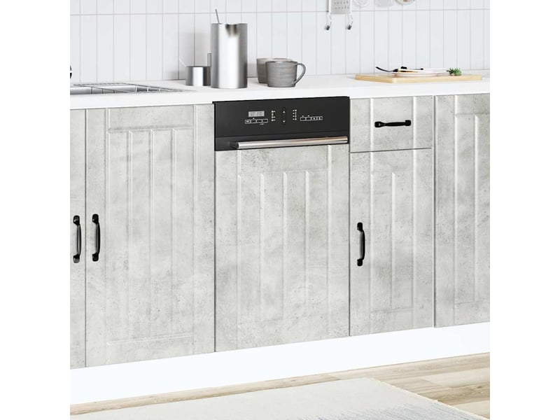  Panneau de lave-vaisselle gris béton bois d'ingénierie shl9311  - Conforama C