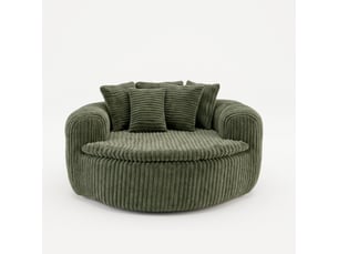 Fauteuil fixe DJ-W3463P5032758-ZMS Velours côtelé vert vendu A l'unité