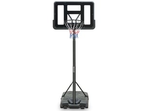 Panier de basket extérieur réglable 198,12–304,8 cm, panneau pvc, filet résistant, roulettes