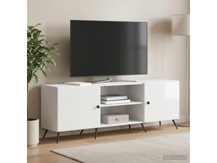 Meuble tv coloris blanc 150 cm <strong></strong>  <strong></strong>