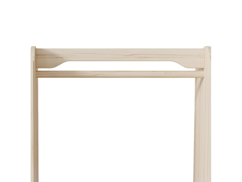  Meuble de rangement enfant avec penderie 4 étagères ouvertes et assise pour chambre d'enfant naturel  - Conforama E