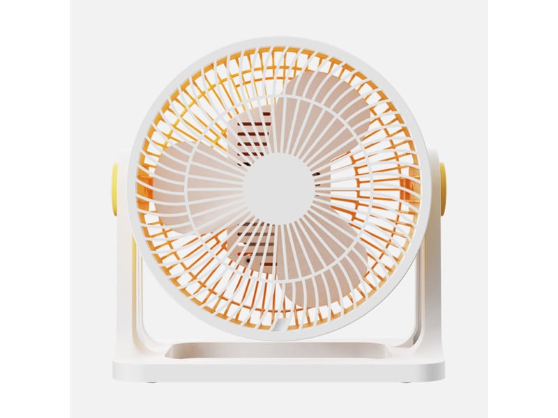  Ventilateur de table fabrilamp funchal jaune 32 w 3 vitesses orientable 24 × 25 × 15,5 cm 260971050 - Conforama C