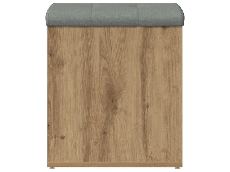  Banc chambre, banc de rangement chêne artisanal 42x42x45 cm bois d'ingénierie  - Conforama D