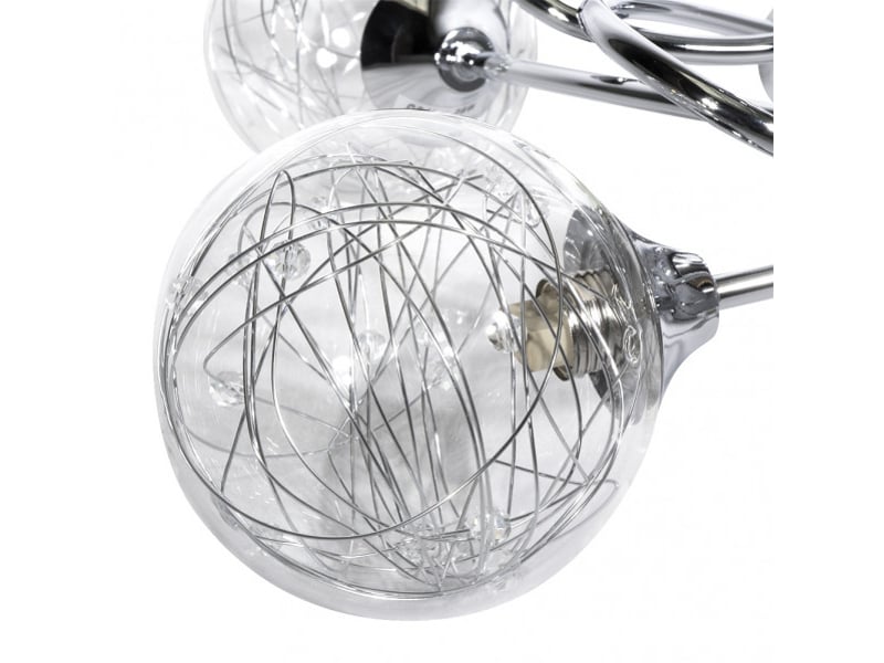 Fabrilamp rio de janeiro, lampe, moderne, 5 x g9, chromé, 29 x 42 x 42 cm 154155020 - Conforama E