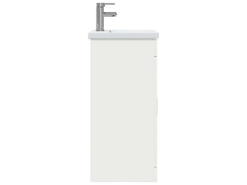 Meuble de salle de bain avec évier blanc 42x40x84.5 cm shl8090 - Conforama E