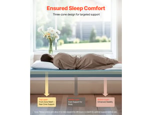 Matelas 200x220 cm VEVOR LSS003 Mousse soutien Ferme épaisseur 15.3 cm