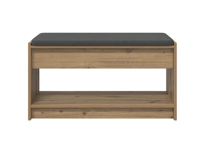  Banc d'entrée, banc interieur chêne artisanal 83x38x45 cm  - Conforama E