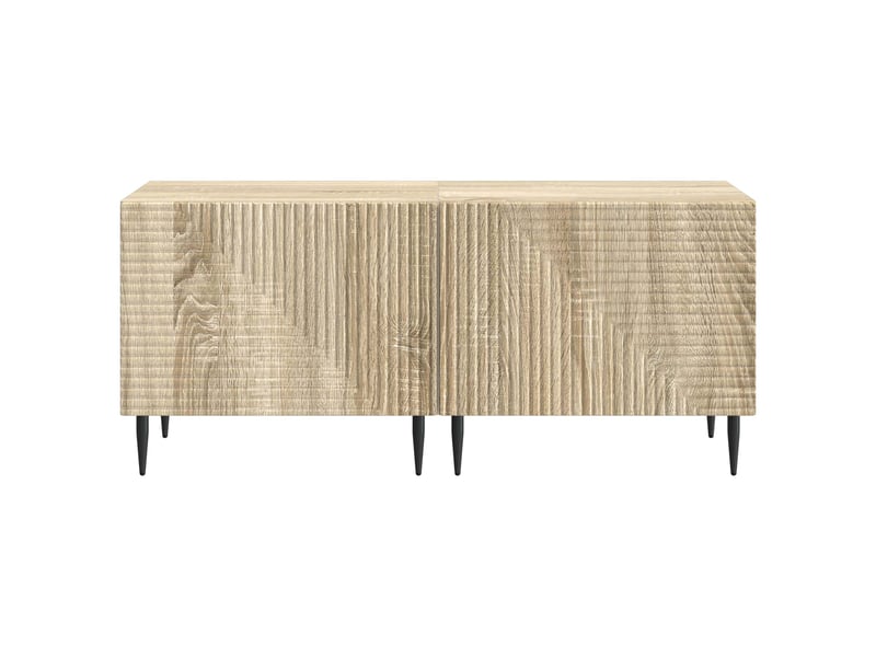  Meuble tv - banc tv - meuble de rangement chêne sonoma bois d'ingénierie  - Conforama E